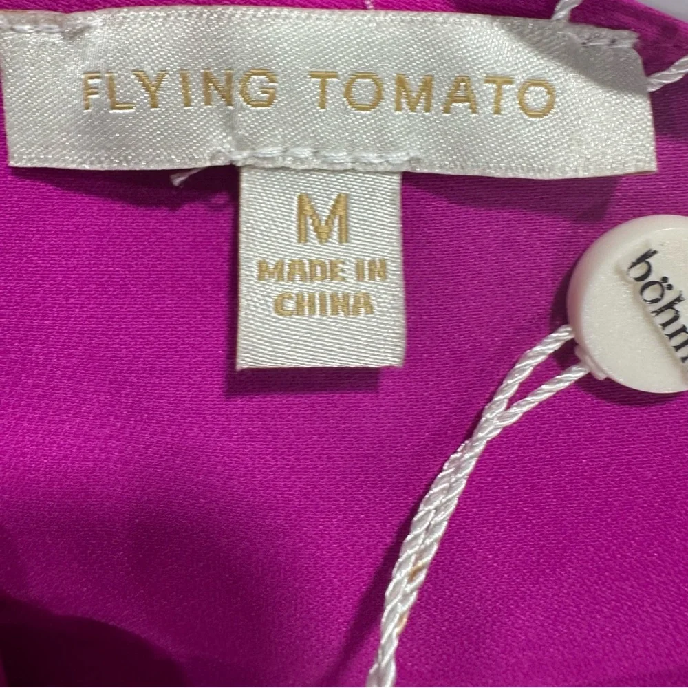 Flying Tomato Magenta Wrap Mini Dress